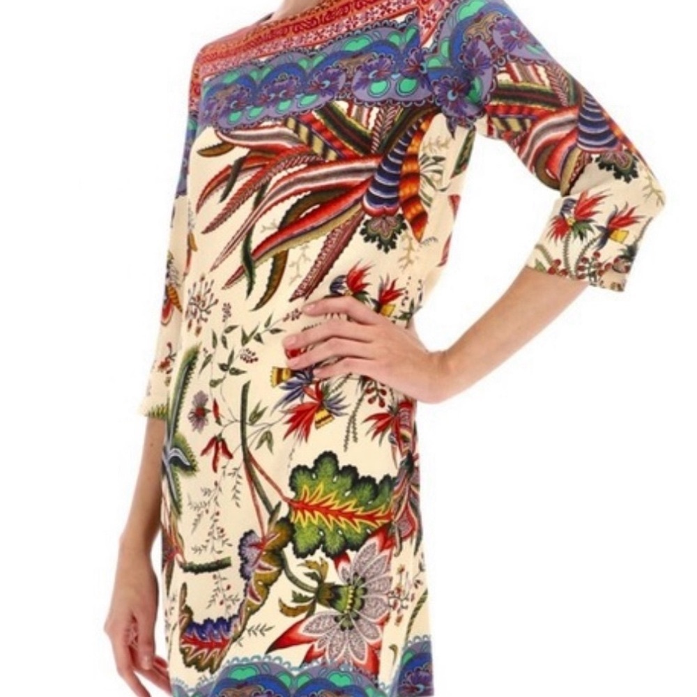 Desigual Exquisite and Elegant Colorful Butterfly Print Dress! So beautiful